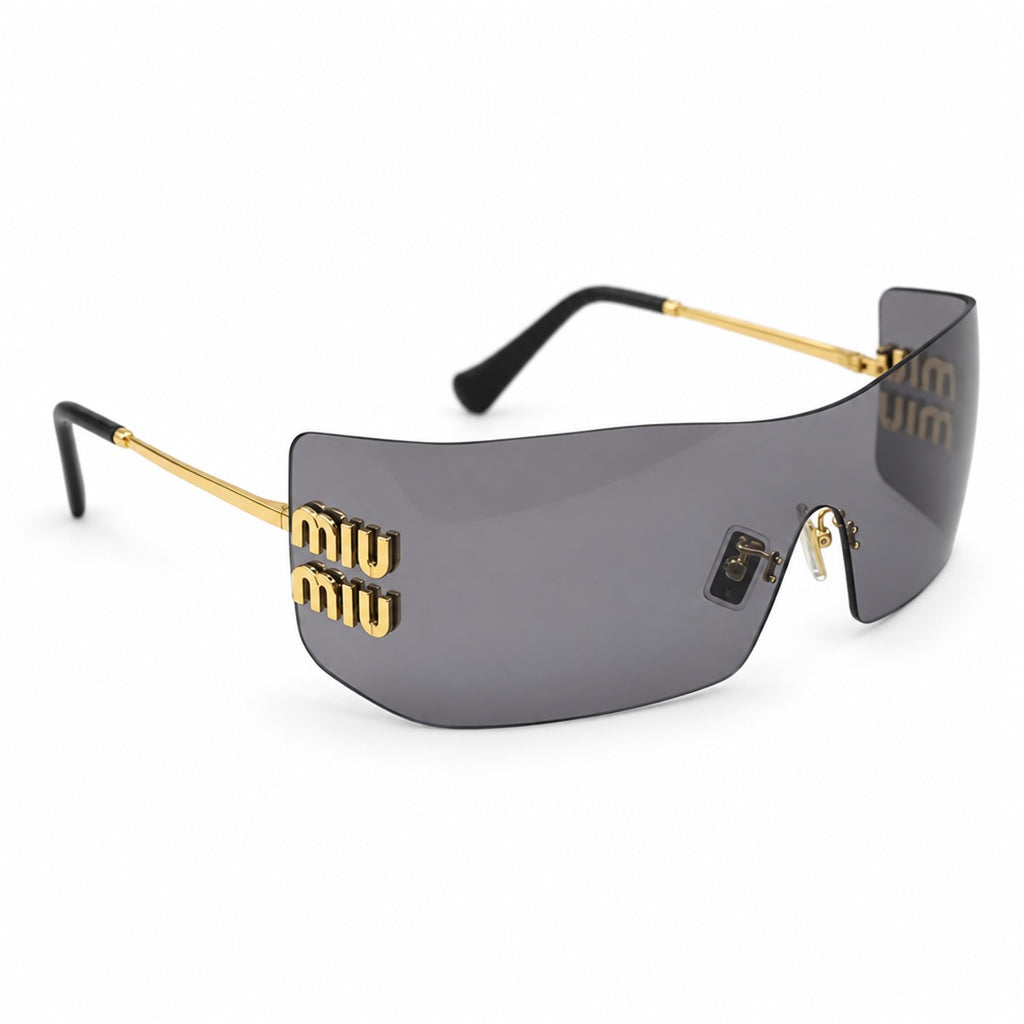 Miu Miu SMU B53S Sunglasses – Gold Grey