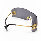 Miu Miu SMU B53S Sunglasses – Gold Grey
