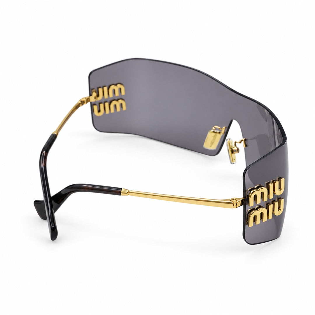 Miu Miu SMU B53S Sunglasses – Gold Grey