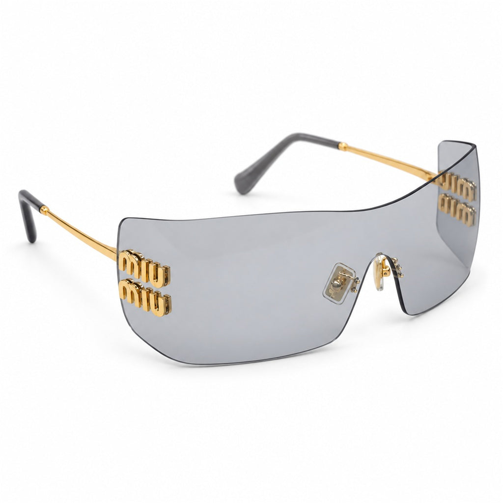Miu Miu SMU B53S Sunglasses – Gold Light Grey