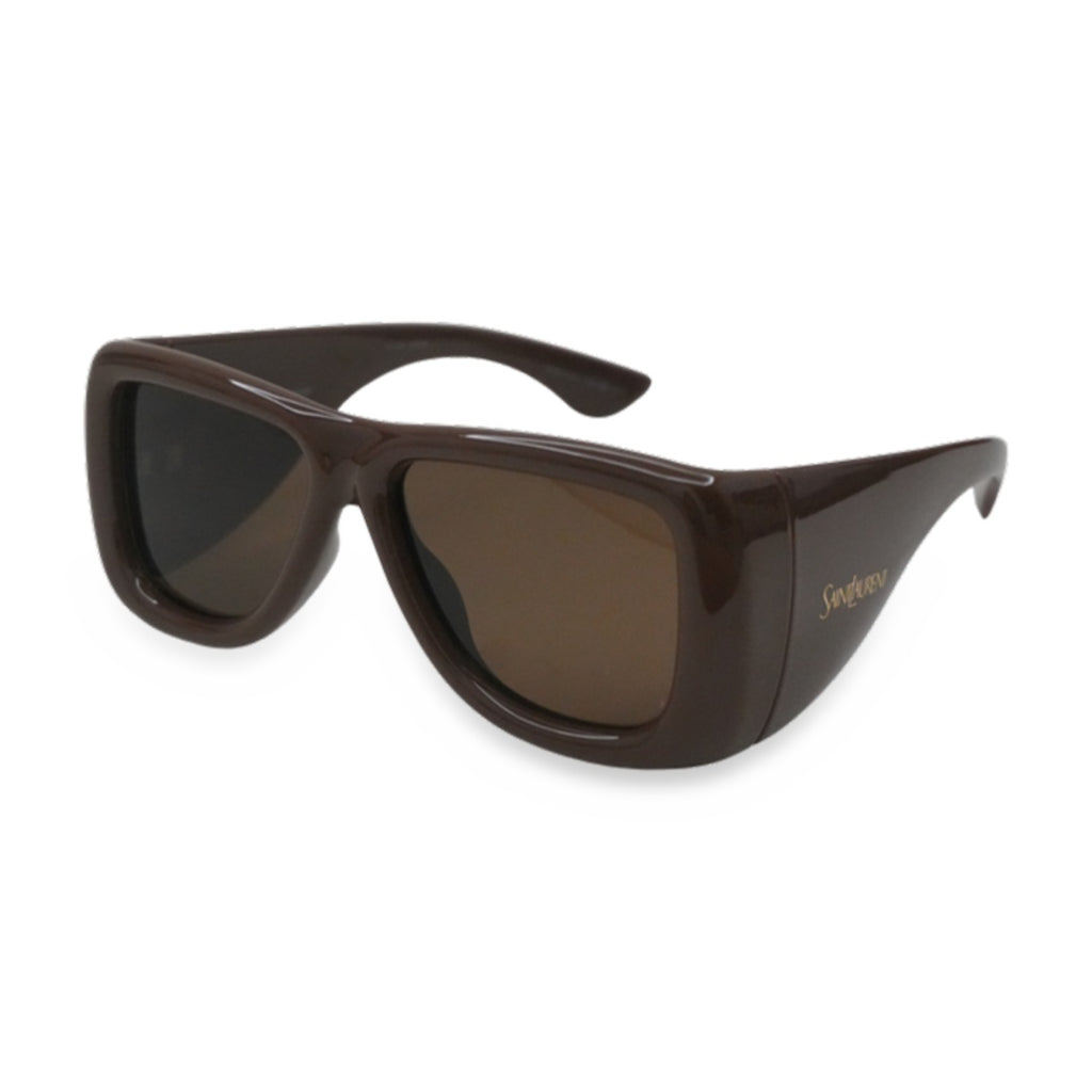 Saint Laurent Wrap Sunglasses Sunglasses – Brown