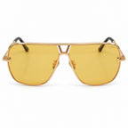 Tom Ford Navigator Shield Sunglasses Sunglasses – Gold Yellow