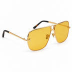 Tom Ford Navigator Shield Sunglasses Sunglasses – Gold Yellow