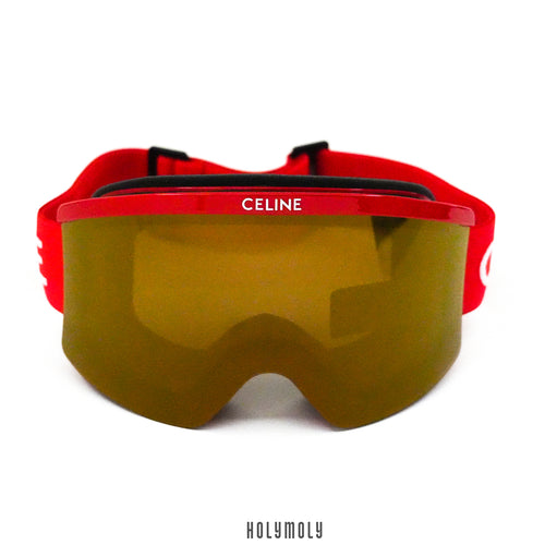 Celine Ski Mask in Injected Nylon - Red