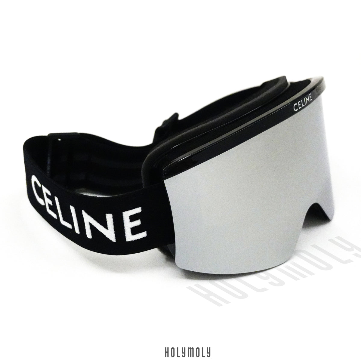 Celine Ski Mask in Injected Nylon - Silver Mirror