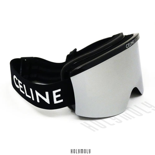 Celine Ski Mask in Injected Nylon - Silver Mirror