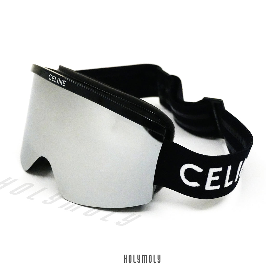 Celine Ski Mask in Injected Nylon - Silver Mirror