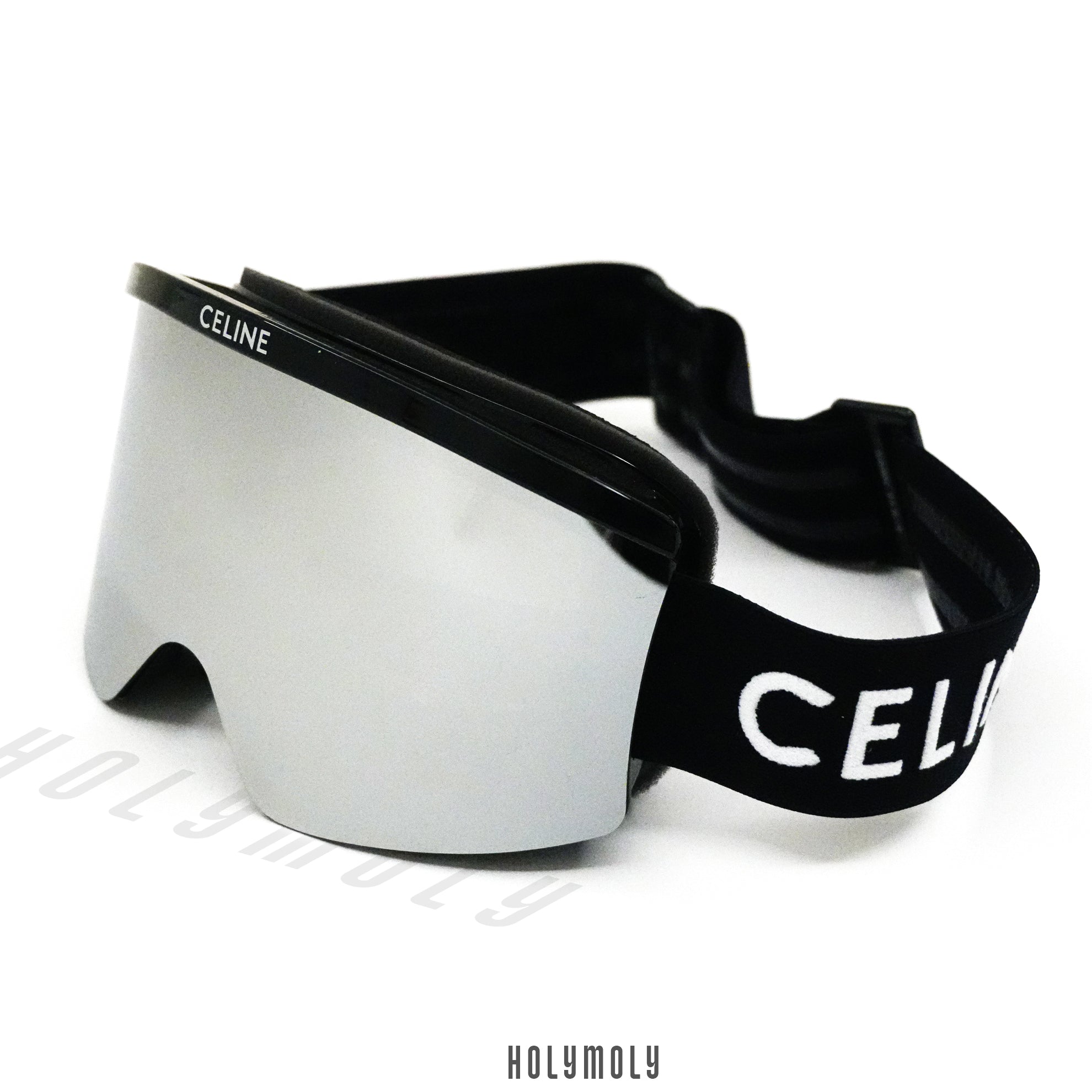 Celine Ski Mask in Injected Nylon - Silver Mirror