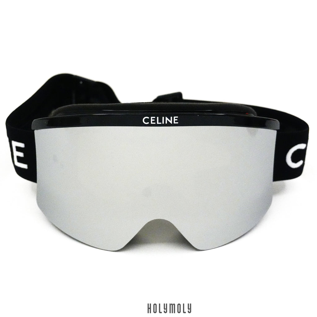 Celine Ski Mask in Injected Nylon - Silver Mirror