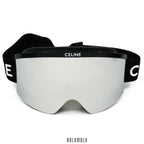Celine Ski Mask in Injected Nylon - Silver Mirror