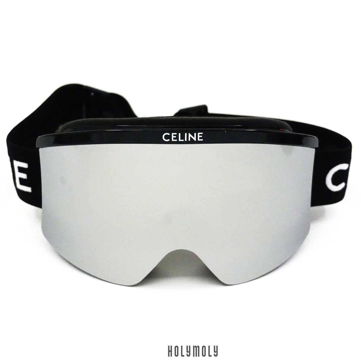 Celine Ski Mask in Injected Nylon - Silver Mirror