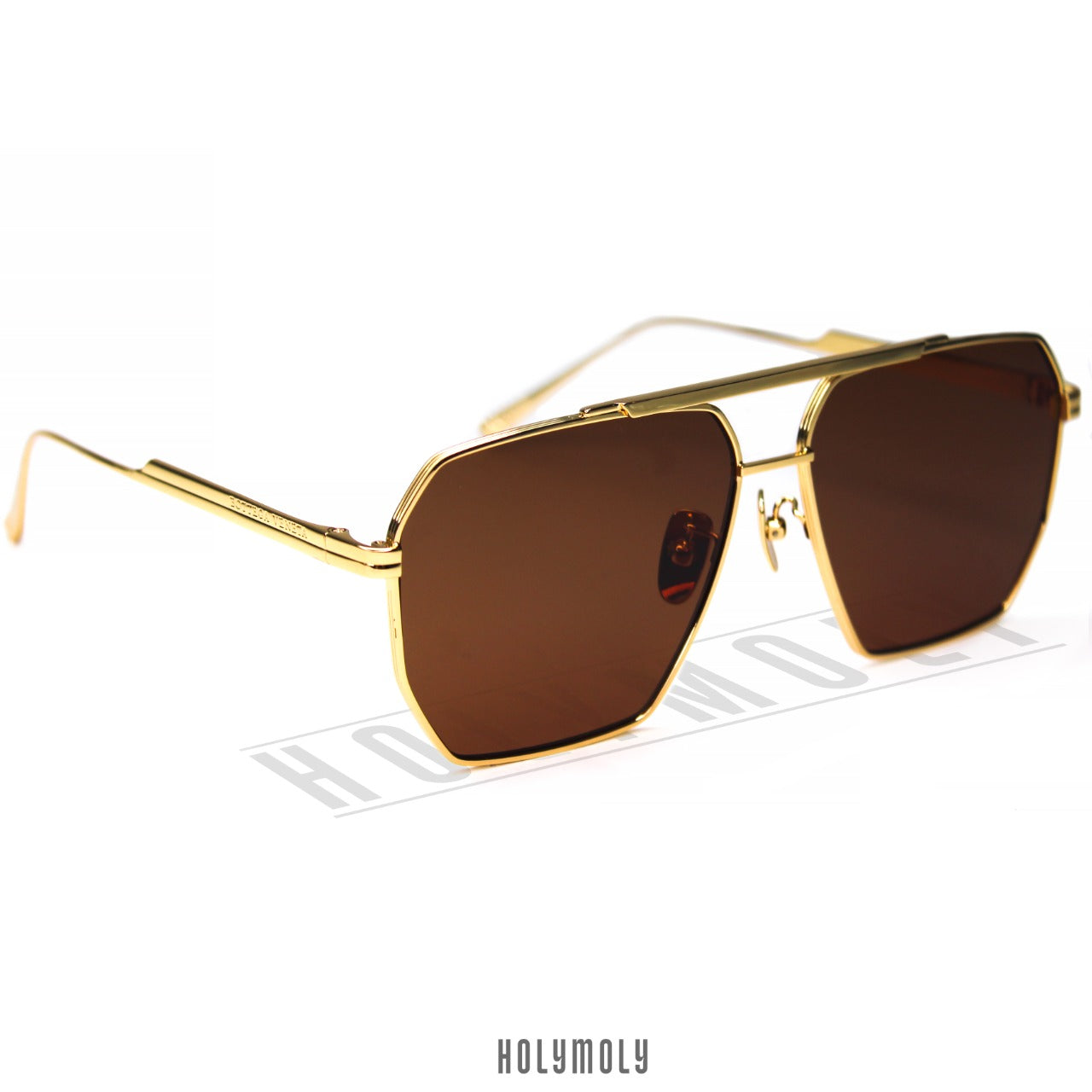 Bottega Veneta Eyewear square-frame aviator sunglasses