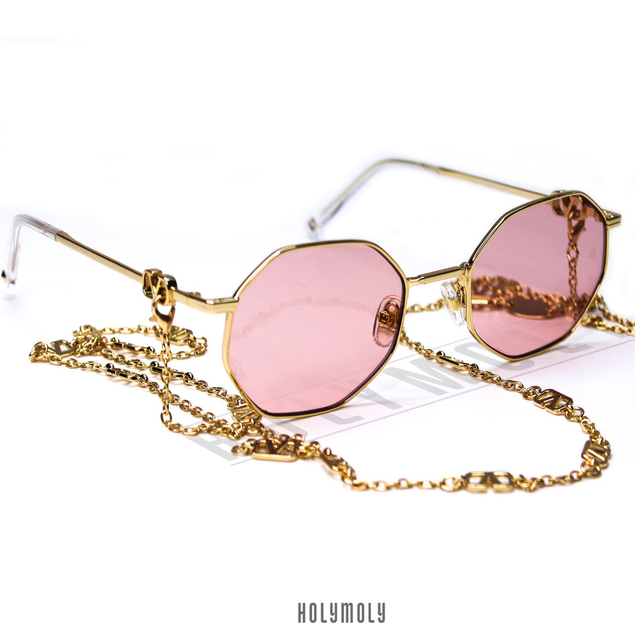Valentino VLogo neck-chain sunglasses